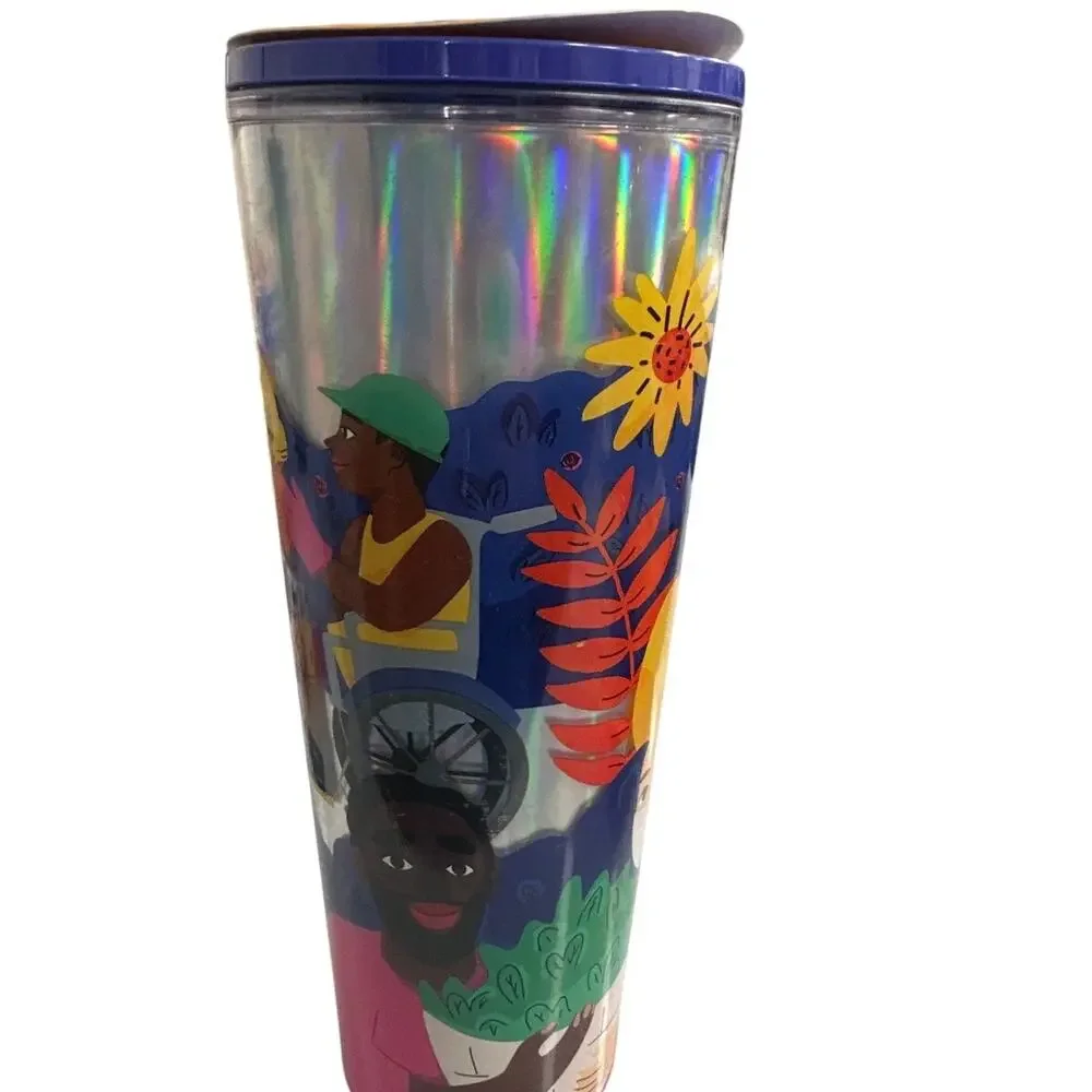 Starbucks Ananya Rao-Middleton 24oz Holographic Cold Cup 2024 NWT